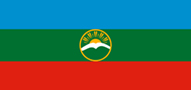 Bandera de Rusia Federación – Karakáyevo-Cherkesia