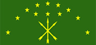 Bandera de Rusia Federación - Adigueya
