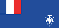 Bandera de Francia. Territorios Australes y Antárticos